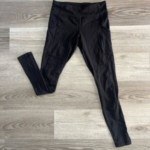Lululemon leggings with pocket, size 8